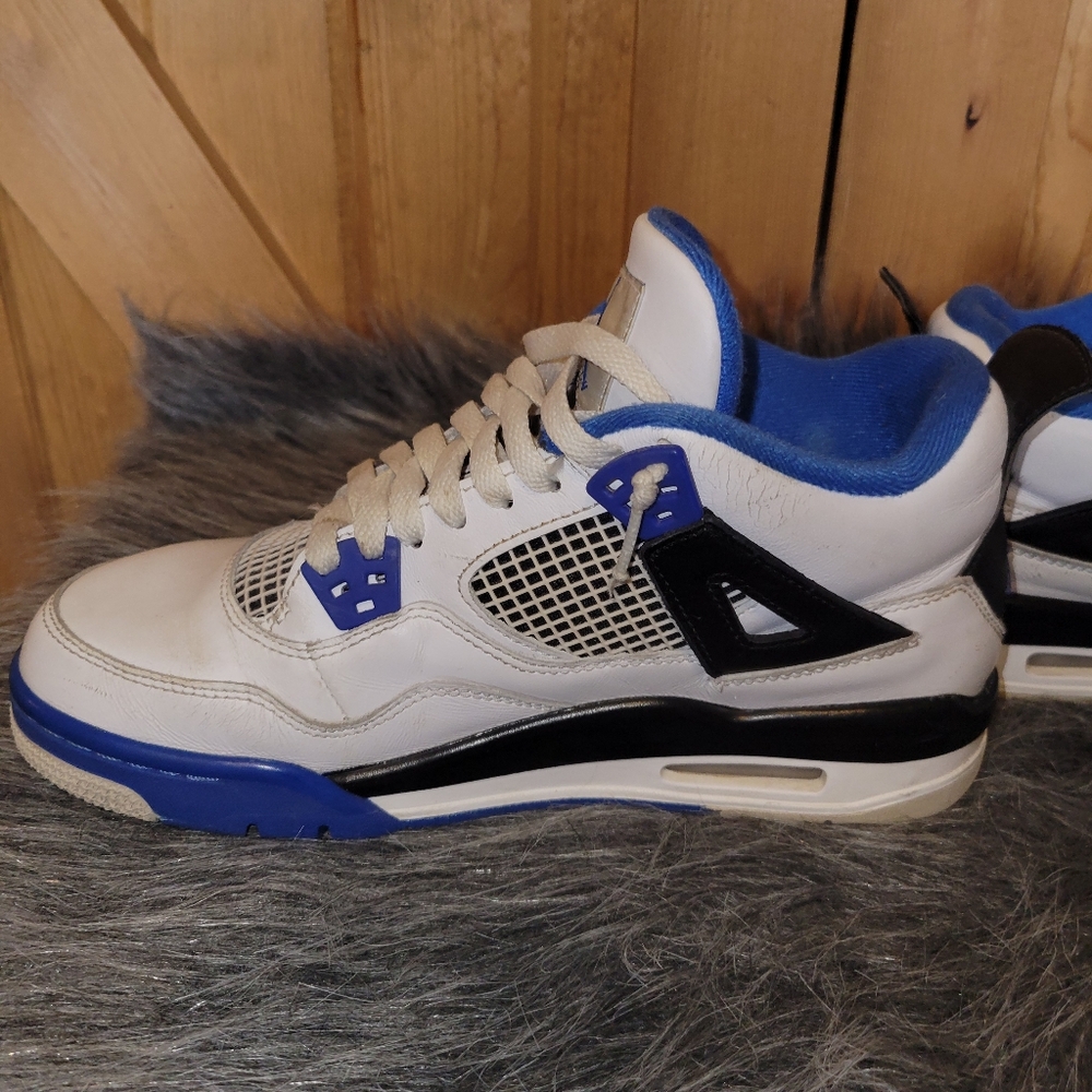 Jordan Kids Sneakers White Blue Black - Picture 8 of 14
